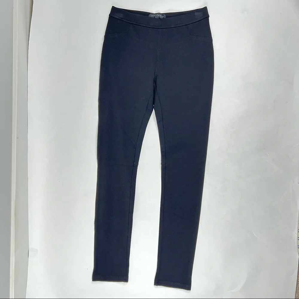 NWOT - Sanctuary XS Pull On Black Leggings, Back Pockets, Stretchy - Picture 4 of 14